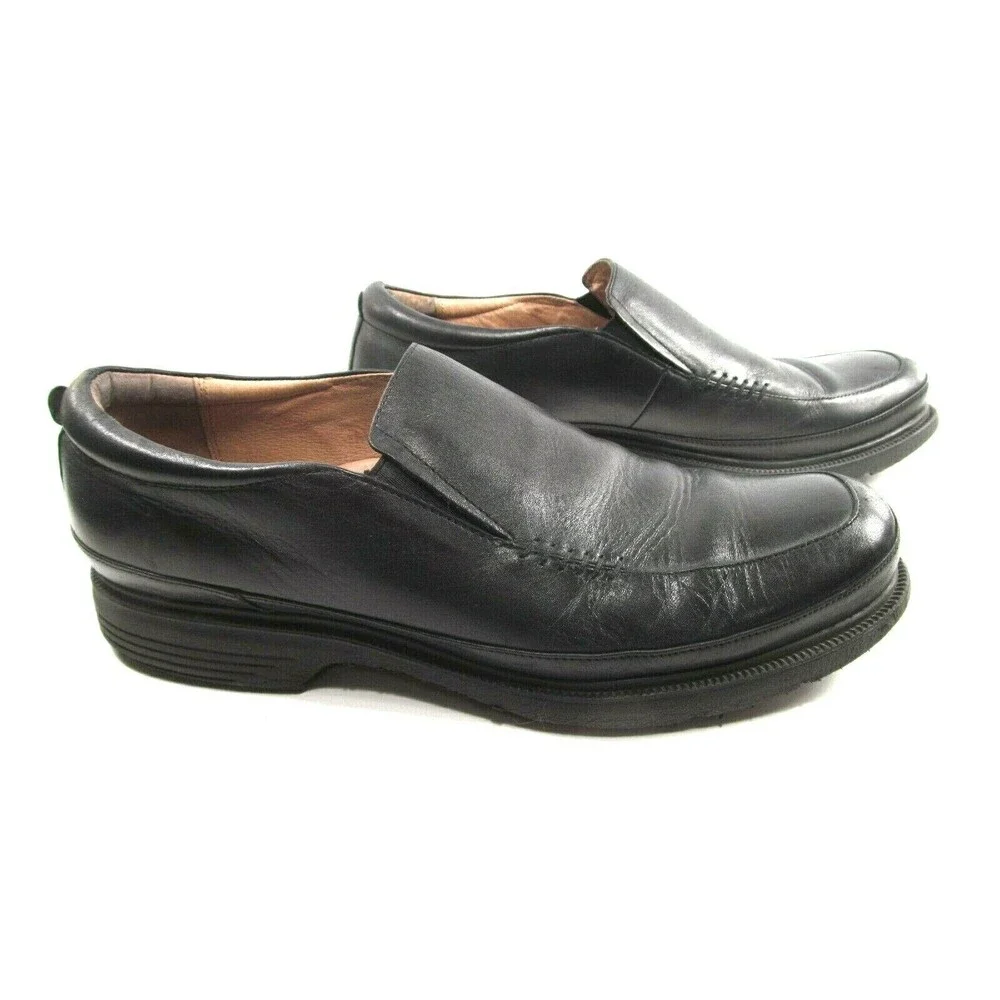 Abeo Bio System Linwood Black Leather Loafers Mens Size US 11